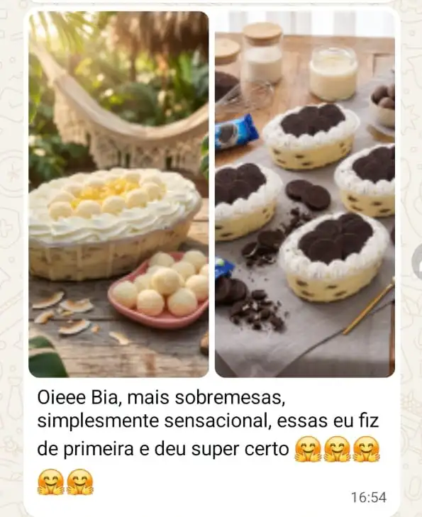 Prova social de aluna do curso